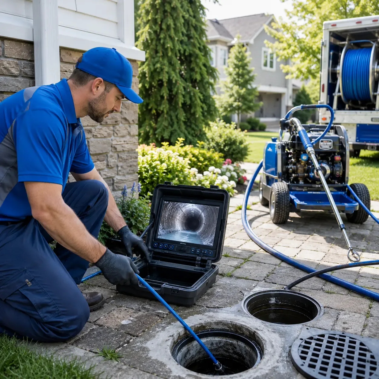 Outdoor drain cleaning professionals serving Tower City, PA