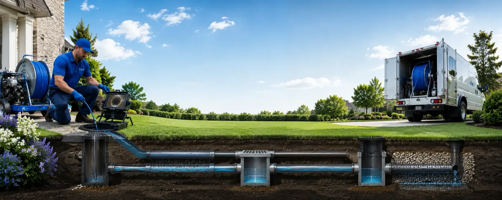 Outdoor drain cleaning information for Tower City, PA